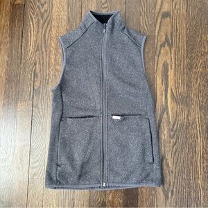 Figs Womens Fleece Vest size XS Charcoal Gray